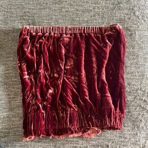 Vintage velvet tube top